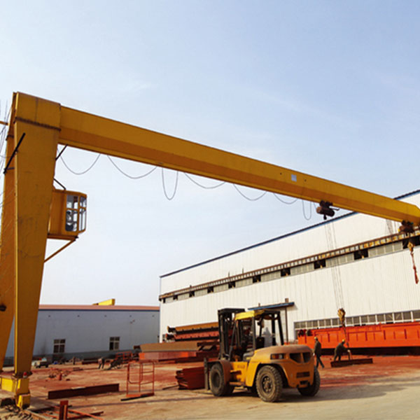 Electric hoist semi-gantry crane