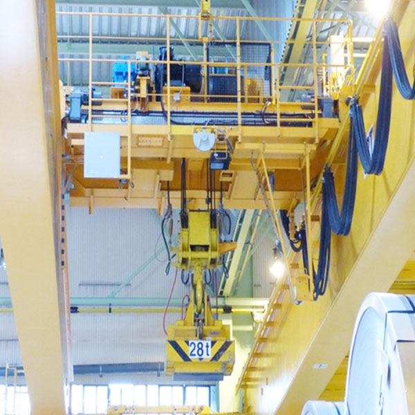 Electromagnetic overhead crane